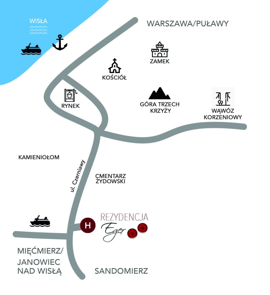 Rezydencja Eger z zewnątrz